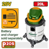 Пылесос беспроводной 20V, 20 л, шланг 1.5 м JDQV1A20 Jadever