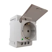 Розетка щитовая 2P+E 16A на DIN рейку MRP-16 Mutlusan