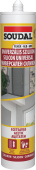 Силиконовый герметик UNIVERSAL 280ml, белый, SOUDAL