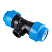 Тройник зажимной D. 20 x 3/4" x 20 Папа / T UNISERA
