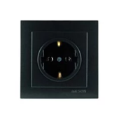 Розетка с заземлением  2P+E ALEGRA NILSON черная