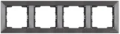 Рамка 4 постовая антрацит CANDELA Mutlusan