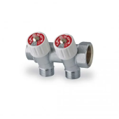 Распределительный коллектор с клапаном, наклонный 35° - 3-ходовой ITALIA