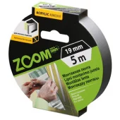 Двухсторонняя клейкая лента 19мм х 5м (пеновая) Zoom