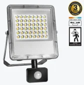 Прожектор LED с датчиком движения PL-FLS50W-3CCT 50W 3000K/4000K/6500K