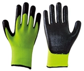 Нейлоновые перчатки с латексным покрытием и абразивным напылением