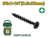 Саморезы с резьбой для дерева в пластиковом боксе 3,5*32мм (350шт); Jadever