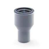 Переход чугун/пластик с резиновой манжетой 50/75мм, серый