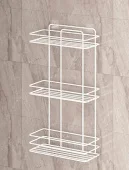 Полка для ванной Perilla 3 яруса, металлическая, белая, 110x270x550 мм (Арт. 71307)