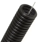 Труба гофрированная с протяжкой 320N 16 мм PVC  (50m) 
