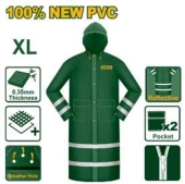Плащ-дождевик со светоотражающими полосами, размер XL; Jadever