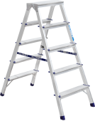 Лестница-Стремянка алюминиевая, двухсторонняя AD7206, Alumet