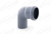 Отвод внутренней канализации PP Ø50X87°, серый, RTP