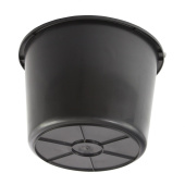 Ведро строительное усиленное 20 литров, черное, STROYMASH