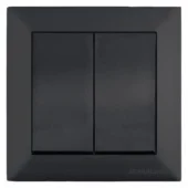 Выключатель 2P 10A антрацит CANDELA Mutlusan