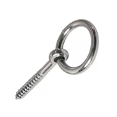 Кольцо для дверей с саморезом  6мм, оцинкованное
