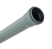Труба канализационная ПВХ (PVC) SN2. Ø50x1.8x4000 мм. Серый, MPN (II cat)