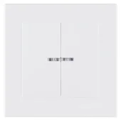 Выключатель 2P+LED  ALEGRA NILSON белый