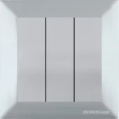 Выключатель 3P 10A серый CANDELA Mutlusan