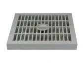 П-колодец "Compact", решетка PVC 200х200 мм (серая) MufleSystem
