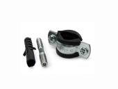 Хомут металлический RTP, в комплекте со шпилькой/шурупом и дюбелем 3/4" ( 25-29 ), M8