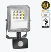 Прожектор LED с датчиком движения PL-FLS10W-3CCT 10W 3000K/4000K/6500K