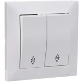 Выключатель 2P 10A проходной белый CANDELA Mutlusan