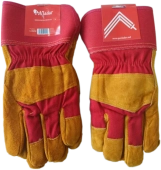 Кожаные перчатки с флисовой подкладкой