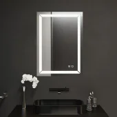 Зеркало для ванной Bayro Corsa прямоугольное 500x800 LED touch c подогревом