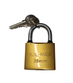 Замок навесной  38mm  желтый BULMAX