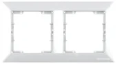 Рамка 2 постовая белая CANDELA Mutlusan