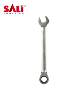 Ключ гаечный комбинированный с трещоткой, 40CrV, 5°Step, 9мм, SALI