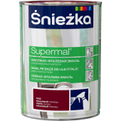 Масляно-фталевая эмаль SNIEZKA Supermal 0.8л, вишневая