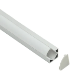 Алюминиевый профиль с крышкой HL-BAPL007 2000 x 18.4 x 18.4 мм Elmos