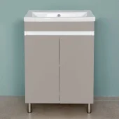 Шкаф напольный Trend Duo light grey с умывальником Como/Moduo 600