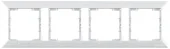 Рамка 4 постовая белая CANDELA Mutlusan