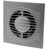 Дизайнерский вытяжной вентилятор с обратным клапаном Vent Europe ELEGIA 100 d.100 мм, 7.8 Вт, темно-серый металл, пластиковый
