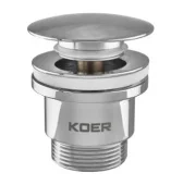 Донный клапан для раковины Koer PW-01-01  1 1/4"