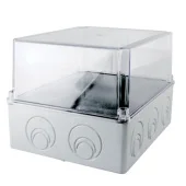 Распределительная коробка 240x195x165 для внутреннего монтажа прозрачная IP55 TDM