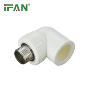 Угол полипропиленовый PP-R комбинированный переход на металл "папа" tip A Ø32мм*1"; IFAN