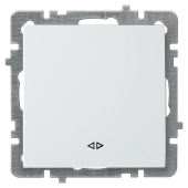 Выключатель перекрёстный NILSON TOURAN 1P без рамки белый