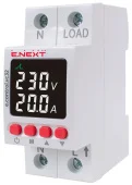 Реле контроля напряжения 32А e.control.vc32, с индикацией силы тока и напряжения