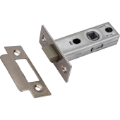 Защeлка межкомнатная пластиковый язычок, матовый никель 