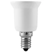 Переходник для ламп пластиковый TDM E14-E27 белый