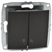 Выключатель управления жалюзи 2 клавишный 500-002025-113