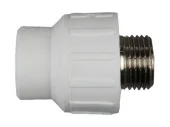Муфта ППР переходная d32х1'Н белый. EMIRPLAST