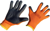 Перчатки защитные покрытие Латекс Оранжевые/Черные плотные
