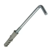 Дюбель 12/8,0x80 полипропиленовый с прямым крюком