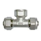 Тройник переходной для металопласта d16х1/2'Bх16. латунь. MPN