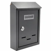 Почтовый ящик чёрный 180x250x55 mm с замком MBK MPN